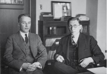 Figura 1. Charles Best y Frederick Banting