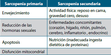 Tabla 1. Categorías de sarcopenia(3,38)